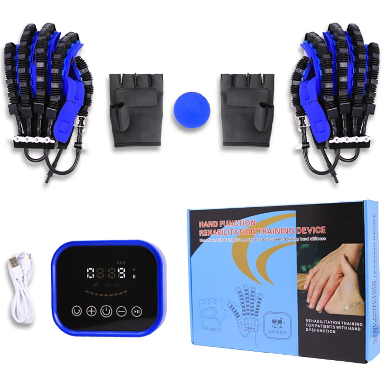 Stroke Rechargeable Robot Gloves for Hand Training Recovery Device Hemiplegia & Finger Function Massage Therapy
